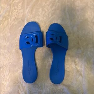 Dolce & Gabbana Vibrant Blue Sandals